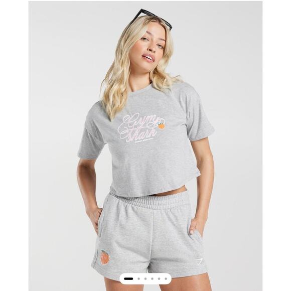 NWOT Gymshark Strong Peach Midi Top Size Medium - Picture 1 of 8